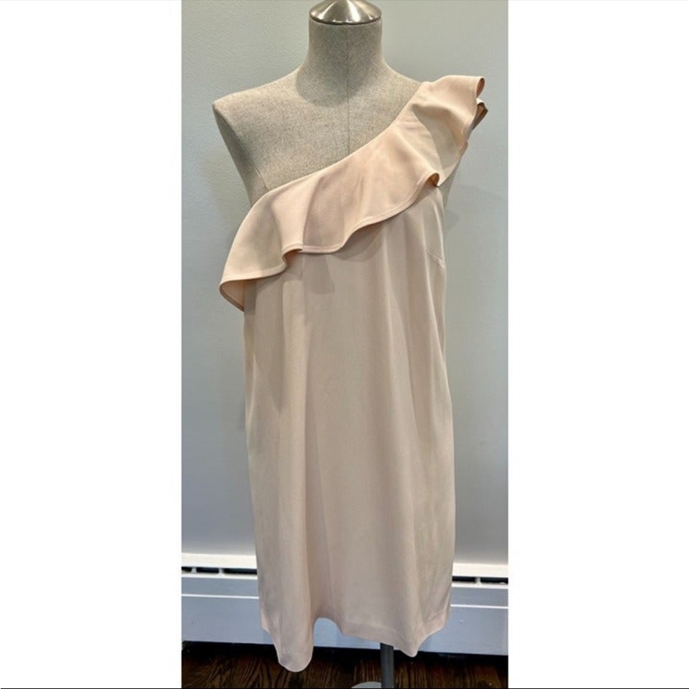 Sezane Cream One-Shoulder Dress - Picture 3 of 7